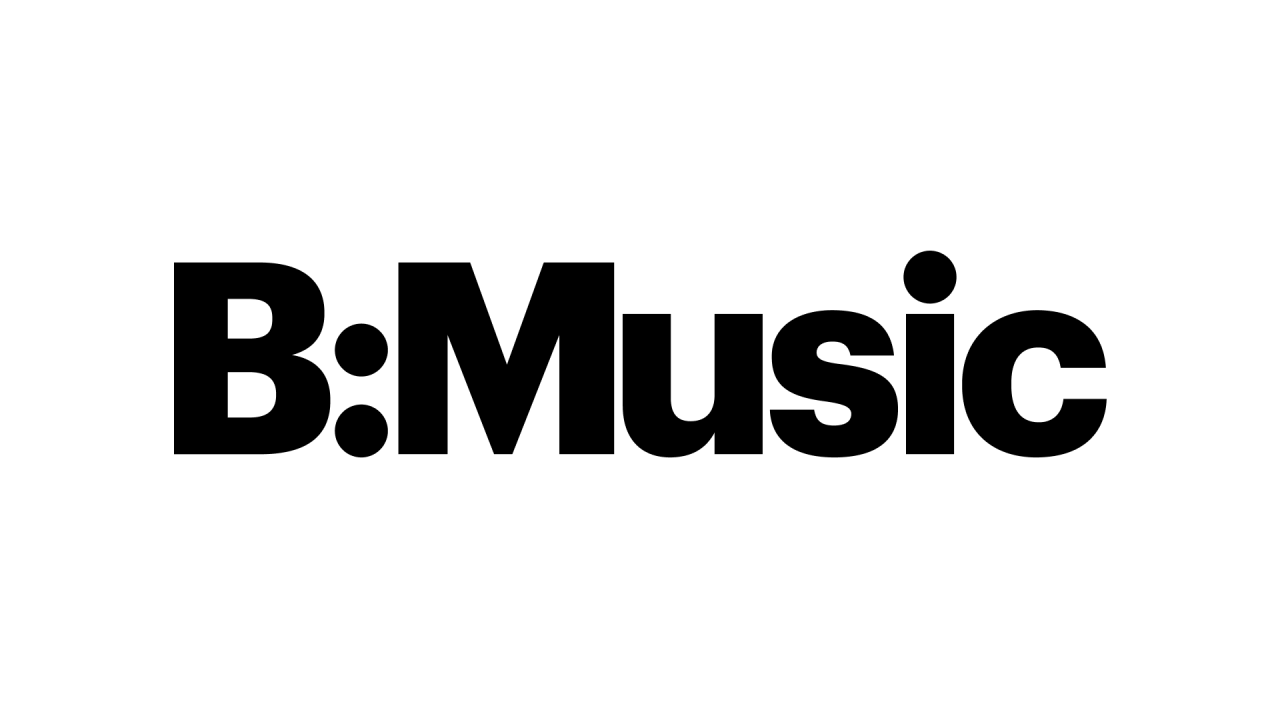 B : Music logo.